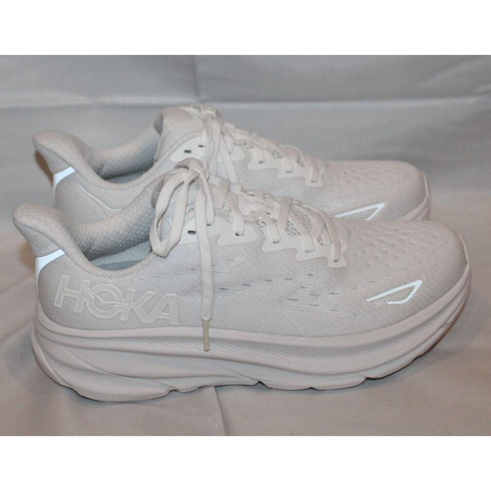 HOKA CLIFTON 9 WOMEN'S WWH WHITE RUNNING SNEAKERS